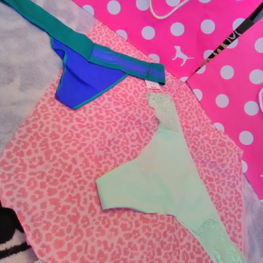 PINK authentic medium size thong bundle